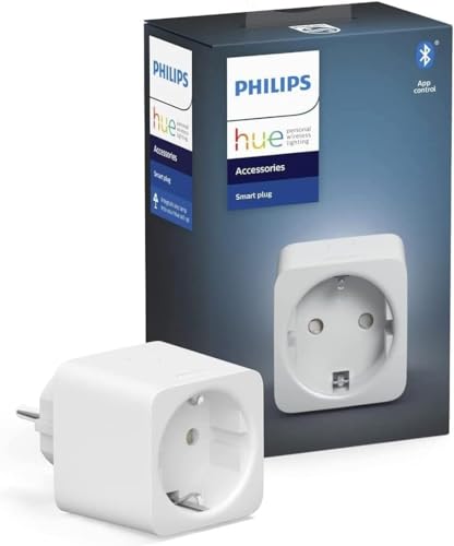 Philips Hue Smart Plug for Hue Lighting Systems, Smart Socket for Controlling Lights, Compatible with Voice Control and App from Anywhere, White 1