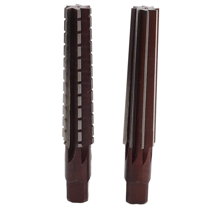 [Australia - AusPower] - Machine Reamer HSS MK3 Cone Fine/Roughing Reamer Cutter Tool Set Cylinder Shank 2pcs 