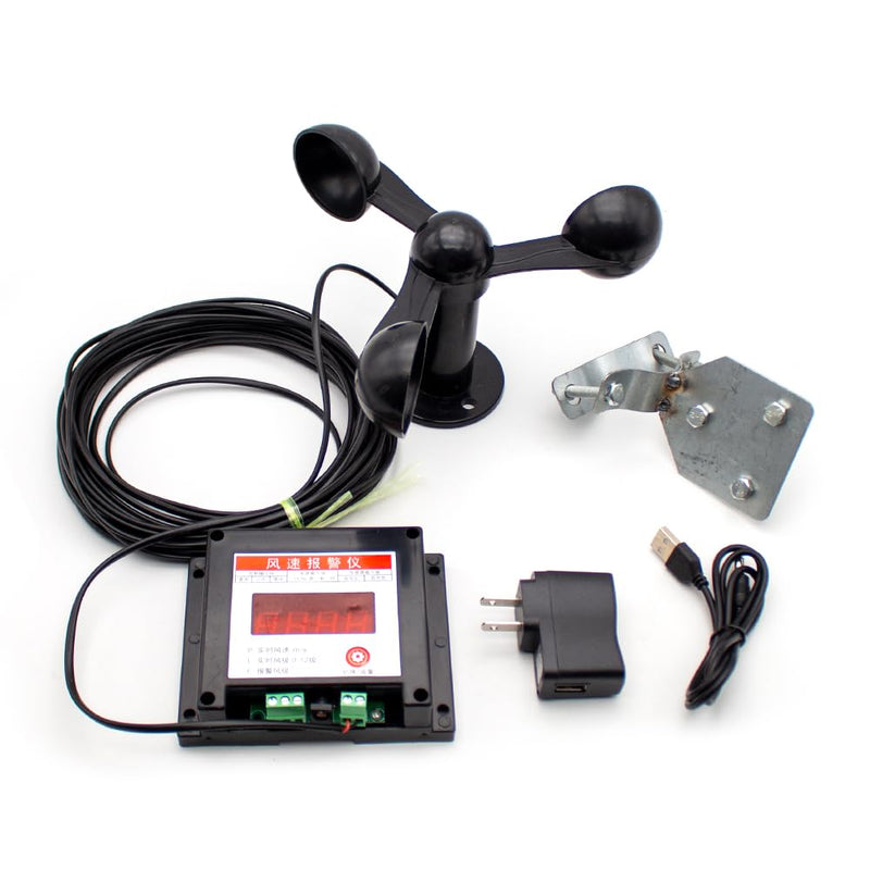 [Australia - AusPower] - Toplionace Anemograph Tower Crane Anemometer, Wind Speed Indicator, Wind Direction Indicator, Wind Speed Sensor, Measuring Wine Anemoscope (A) A 