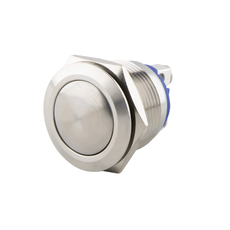 [Australia - AusPower] - SeKi 19161 Stainless Steel Push Button Diameter 19 mm Touch Button Curved Head Shape Screw Connection Bell Push Button Standard - Schraube 19 mm - curved 