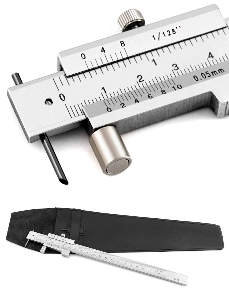 QWORK Vernier Caliper 0-20cm Stainless Steel Marking Tools