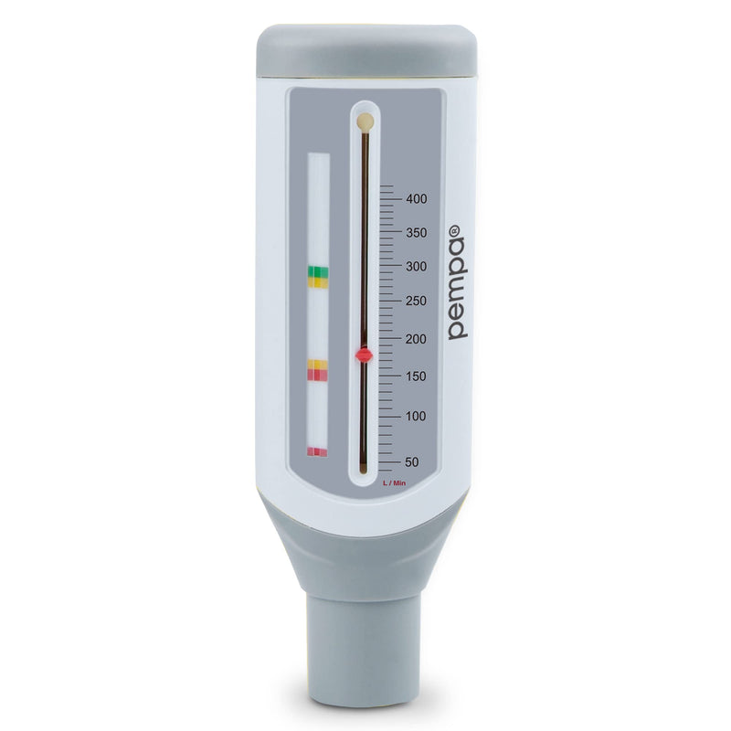 [Australia - AusPower] - PEMPA Peak Flow Meter with Mouthpiece - Peak Flow Meter Universal for Children for Monitoring Lung Function COPD Asthma and Breathing Function 