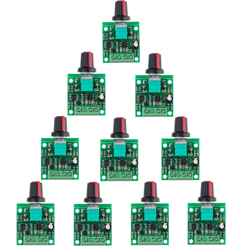 [Australia - AusPower] - RUNCCI-YUN 10pcs 1.8V 3V 5V 6V 7.2V 12V 2A PWM Motor Speed Controller, DC Speed Controller 12V, Motor Speed Switch Controller LED Volt Regulator Speed Controller Pwm & 10 Pieces 