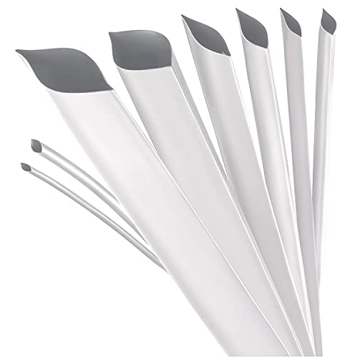 ISOLATECH Heat Shrink Tubing, Sold by the Metre, White with Adhesive, Diameter 8 mm, 1 Metre, Shrink Ratio 3:1 Set, Polyolefin for Insulating Cables, Solder Connections, Unlabeled, UV Resistant Length: 1 M. Ø8mm