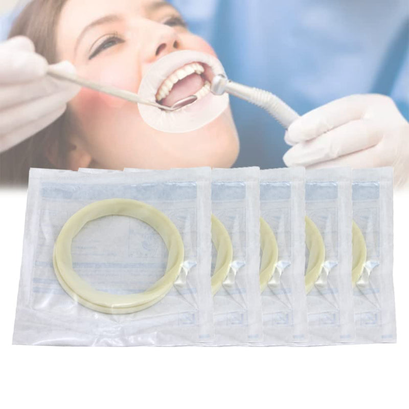 Dental Dam Cheek Retractor, Disposable Mouth Opener Lip Guard for Dental Repair & Whitening, Orthodontics, Pack of 5 (White)