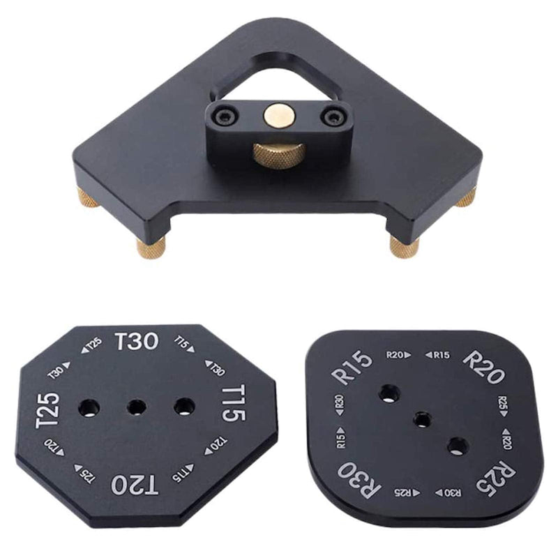 [Australia - AusPower] - 8 in 1 Router Templates, Aluminium Alloy, Radius Jig Router Templates, Radius Half Round Corner Radius Quick Jig Router Table Templates (R15/20/25/30+T15/20/25/30) 