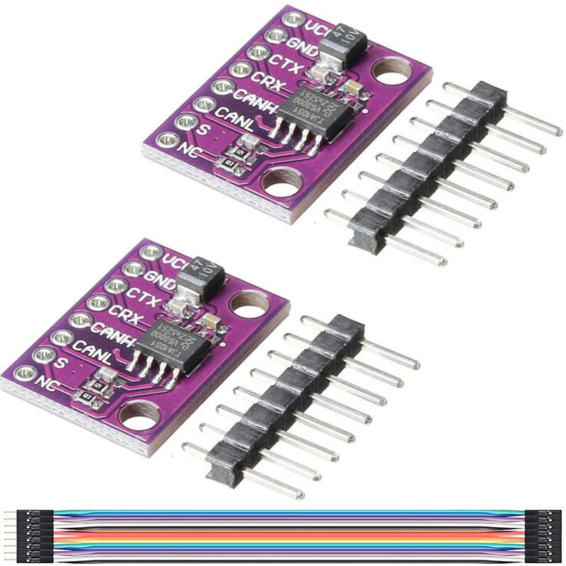 [Australia - AusPower] - Youmile 2pcs 3V~5V CJMCU-1051 TJA1051 High Speed Low Power CAN Transceiver Module 1Mbps with DuPont Cable for Arduino 