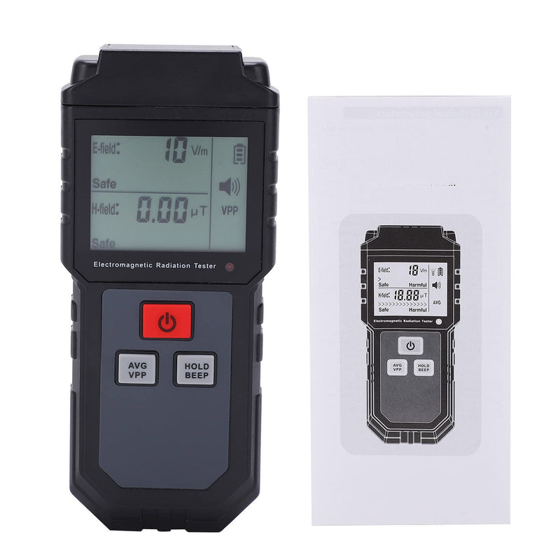 [Australia - AusPower] - EMF Meter, 5Hz-3500MHz EMF Detector, Digital Radiation Detector for Electromagnetic Fields, Portable Digital LCD EMF Detector, Sound Light Alarm, Great Tester for EMF Inspection 