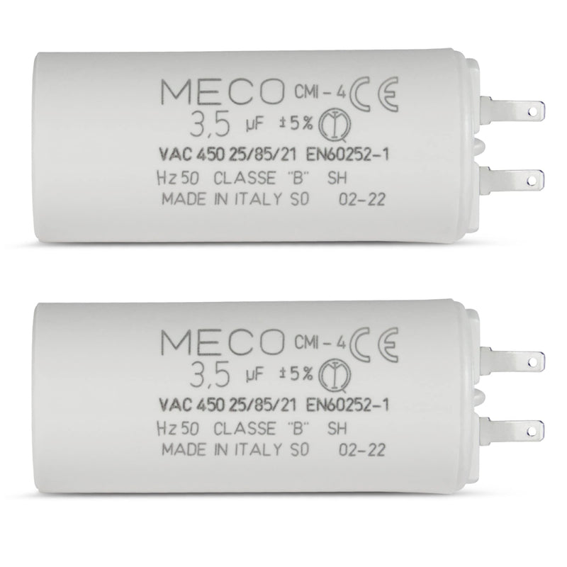 Capacitor 3.5 µF Especially for Somfy Roller Shutters 10 Nm with Small Connection 2.8 mm
