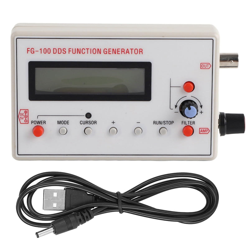 [Australia - AusPower] - Signal Generator DC3.5-10V Function Generator FG-100 DDS Function Generator USB Waveform Function Frequency Generator 1 Hz 500 K Function Generator Signal Generator DDSHz Sine Generator 