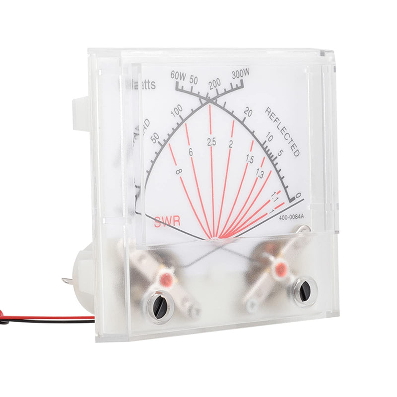 [Australia - AusPower] - 300 W Power Meter, Double Needle SWR Standing Wave Meter, Radio Power Meter, Watt Meter, Current Meter, Standing Wave Meter, Transmitter for DIY Wireless Performance Test Used (P-64XA-BGB-S0233) 