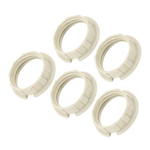 sourcing map G9 Lamp Holder Rings Lampshade Holder White Pack of 5 | Adaptor ring replacement part for lights