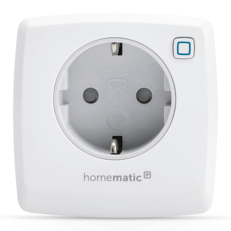 Homematic IP Smart Home Switch Socket, Digital Adapter Plug Controls Lights or Electrical Devices via the App, Alexa & Google Assistant, Energy Saving, 157338A0 | Smart Home, digital adapter plug controls lights, electrical devices via app, Alexa & Goo...