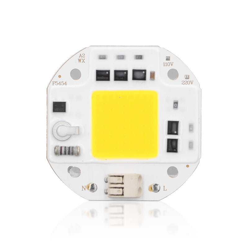 [Australia - AusPower] - Hapivida High Power LED Chip, Super Bright Integrated Chip Light Source Pearl for DIY Lighting, 100 W Warm White, Aluminium, SMD Light Emitter Components for Floodlights and Landscape Lighting 