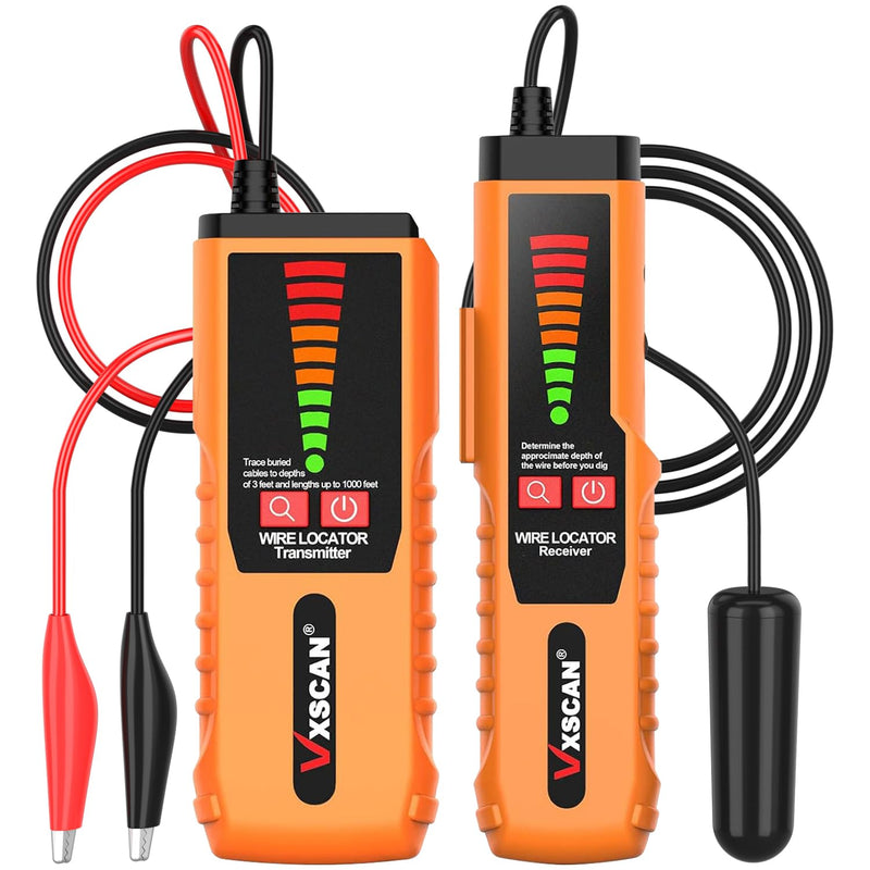 [Australia - AusPower] - VXSCAN Underground Cable Wire Locator, Wire Detector Tracer F04 for Finding Break Cables, Irrigation Wires 