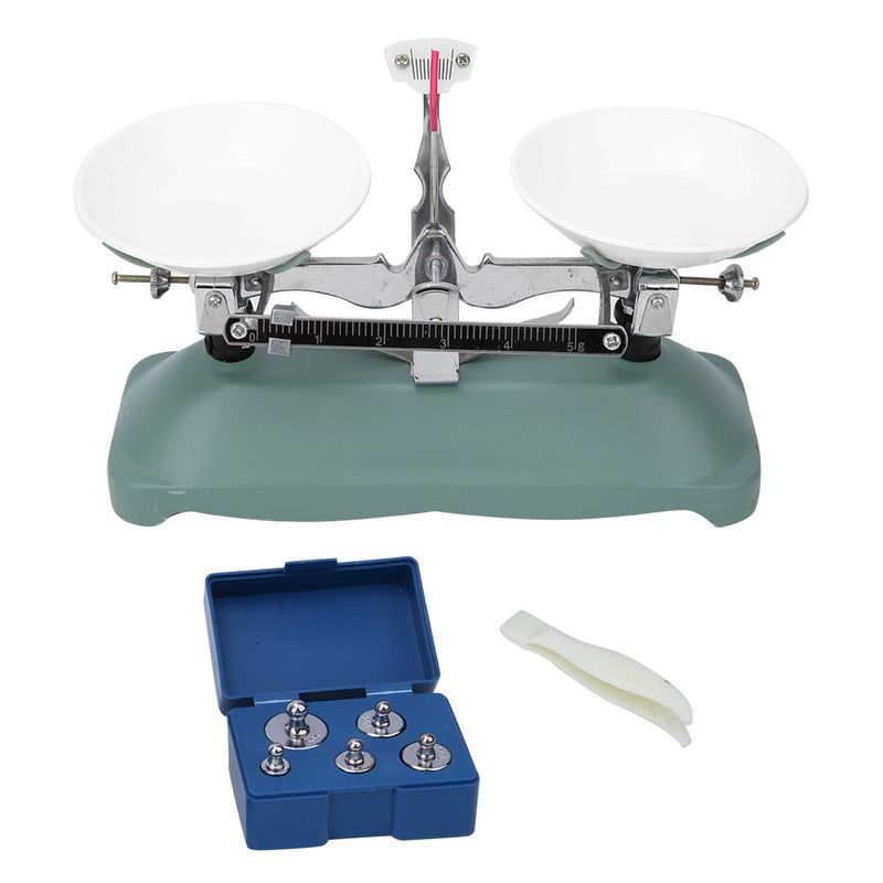 [Australia - AusPower] - 100/500 g Mechanical Scales with Weight Set Scale Tray 10 G, 20 G, 50 G, 100 G, 200 G Weights (100 g) 100g 