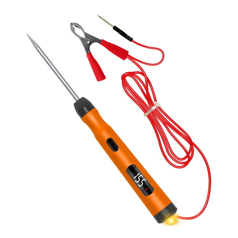 [Australia - AusPower] - Voltage Tester Car Test Lamp Voltage Tester DC 6V 12V 24V Current Tester Digital LED Car Circuit Tester Car Circuit Test Pen 