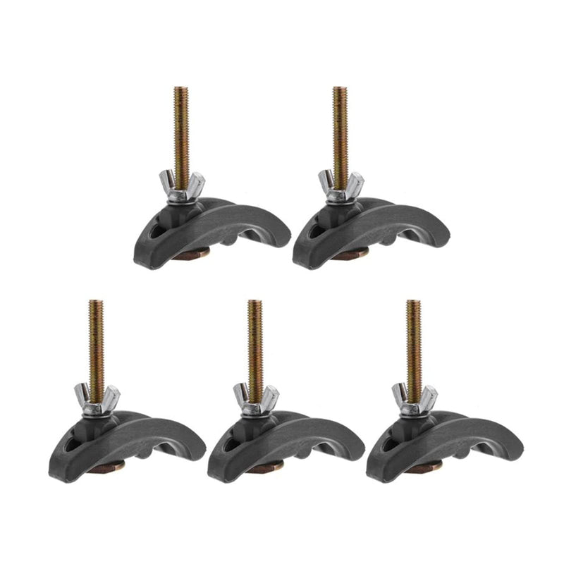[Australia - AusPower] - Press Plate Clamp 85mm Arc Plate Sets CNC Engraving Machine Parts Pressure Plate Clamp Fixing for T Slot Worktable 5pcs 