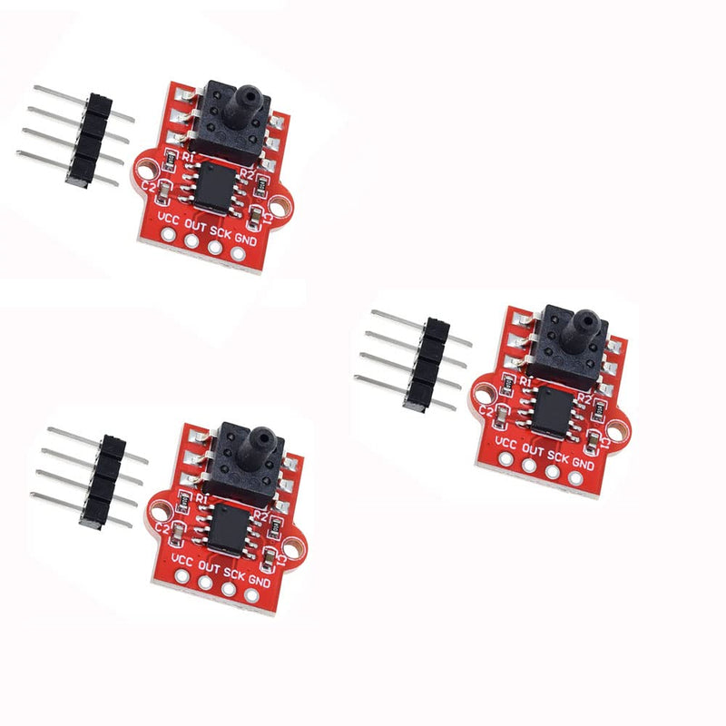 [Australia - AusPower] - ZkeeShop Barometric Pressure Sensor Module 3.3-5V Liquid Water Level Controller Board 0-40KPa Pack of 3 