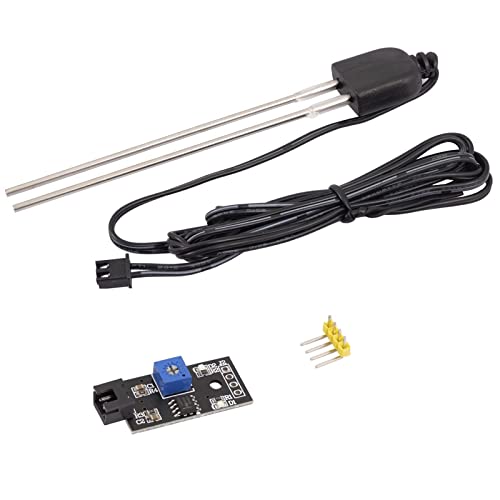 AZDelivery Soil Moisture Sensor, Moisture Detector and Plant Moisture Meter with Corrosion Resistant Probe for Automatic Watering System Compatible with Arduino and Raspbery Pi 1