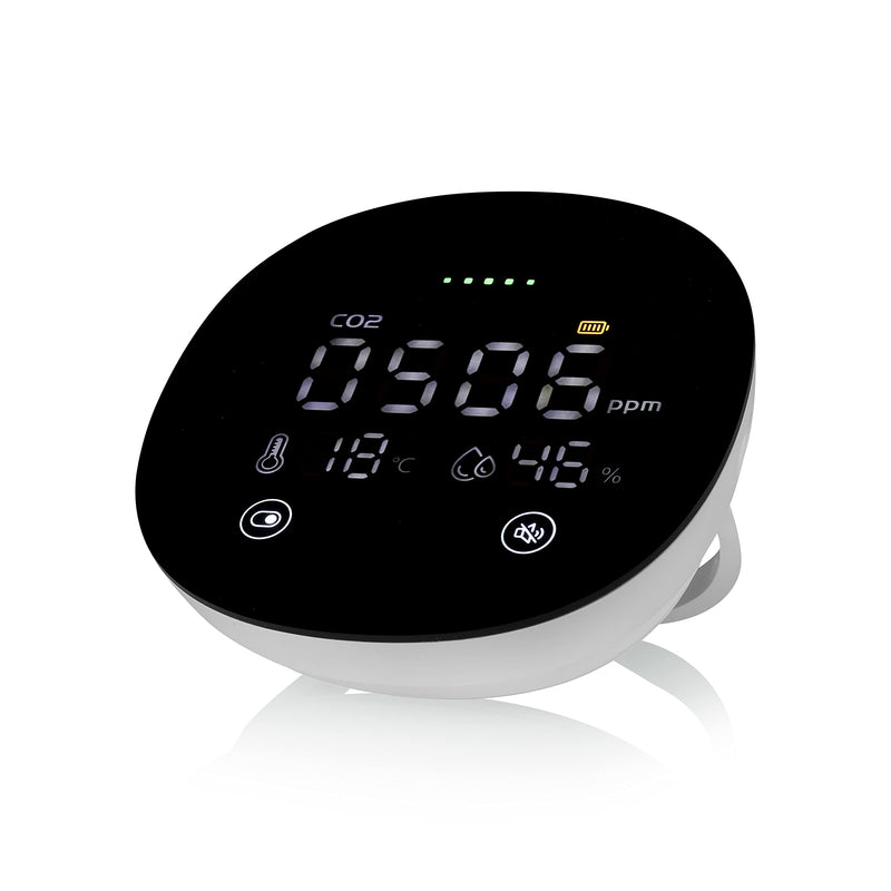Smartwares 3-in-1 Indoor Air Quality Tester - CO₂, Temperature & Humidity - Portable Meter - For Home, Office & School - FGA-13950