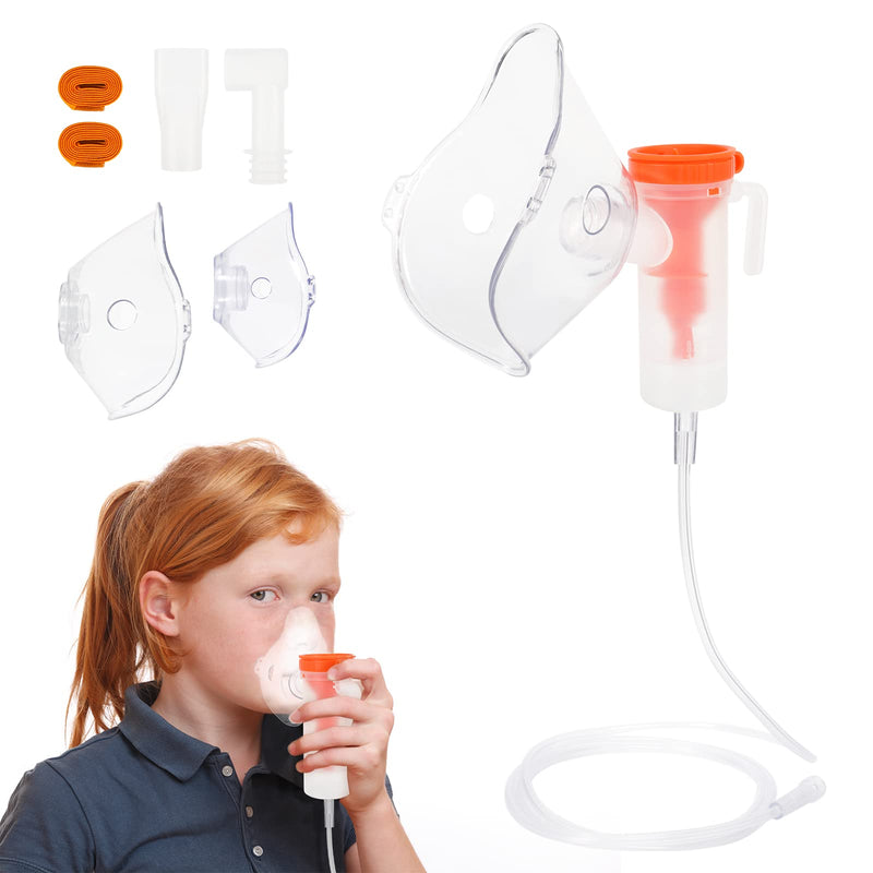 [Australia - AusPower] - CARER SPARK Accessories for Inhaler Tube and Mouthpiece Accessory Sets for Adults and Children Universal Nebuliser Set 