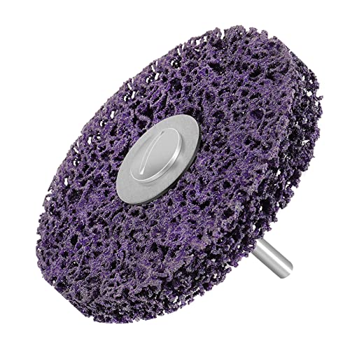 Coarse Sanding Disc, 4 Inch (4 in / 100 mm) CSD Disc Sanding Disc, Nylon Fabric Disc for Grinding, Polishing, Rust Removal for Metal, Steel, Stainless Steel (Purple) purple