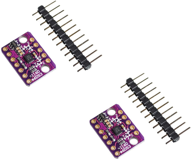 2pcs BMI160 6DOF 6-Axis Accelerometer Gyroscope Inertial Sensor