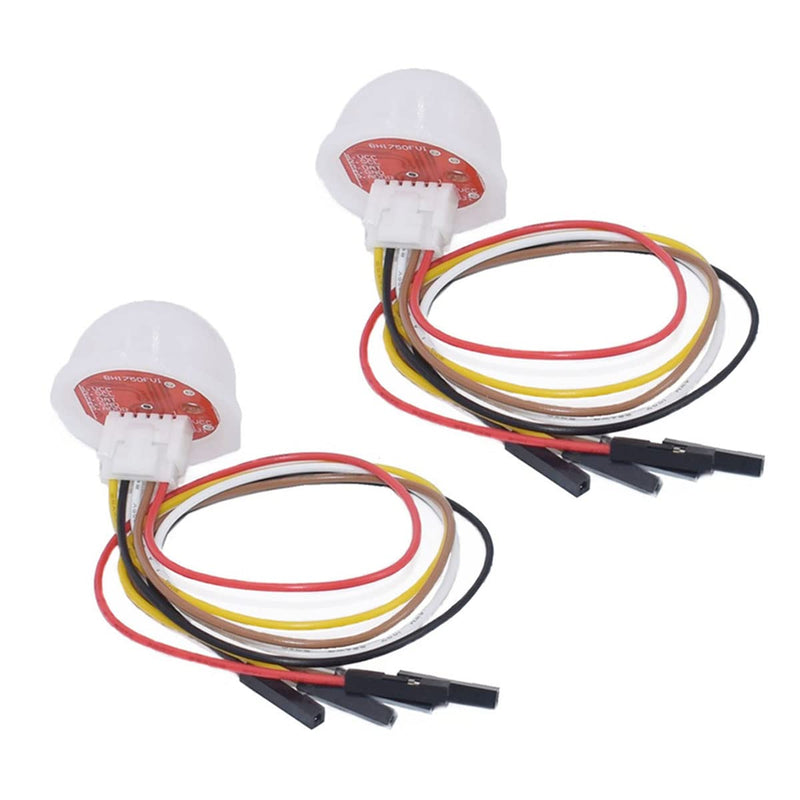 Hailege BH1750 BH1750FVI Digital Light Intensity Sensor Module Light Illumination Sensor Light Intensity Ball for Arduino DC 5V Pack of 2