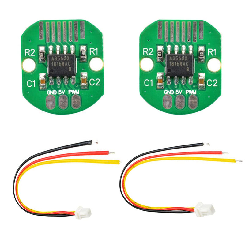 Hailege 2pcs AS5600 Absolute Value Encoder Module PWM I2C 12Bit Brushless Motor Encoder for Brushless Gimbal PTZ/Pan Tilt Motor Incremental Encoder