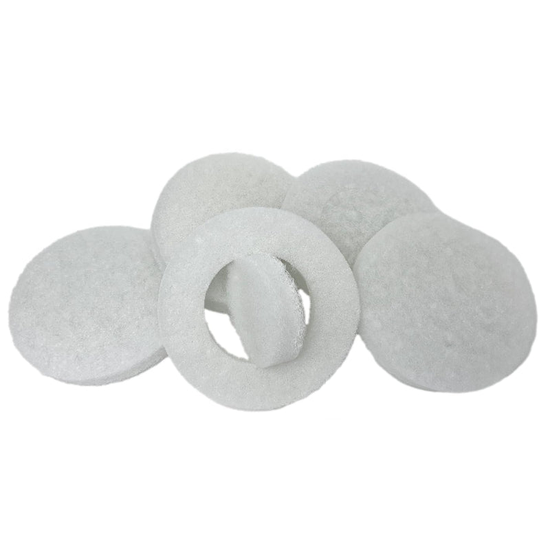 [Australia - AusPower] - OLI-NATURA Super Pads for Random Orbital Sanders (Pack of 5) - for Polishing and Massaging Oils - Colour: White 