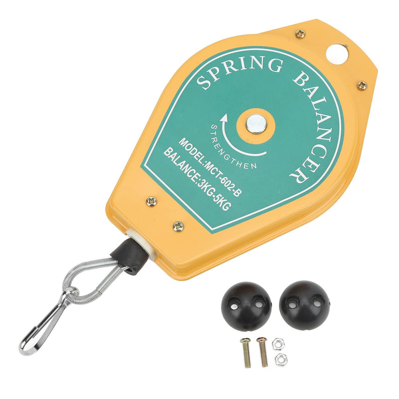 [Australia - AusPower] - Spring Pull, 3 to 5 kg, Carrying Retractable Tool Holder for Hanging with Fittings, Retractable Spring Hoist, Adjustable Tension, Maintenance Kits, Air Tool Parts Accessories 