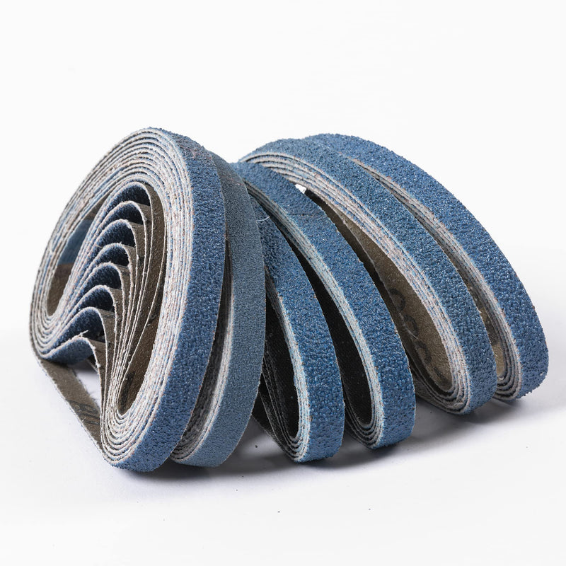 [Australia - AusPower] - UPWOOD Set of 40 Zirconia Sanding Belts 10 x 330 mm Zirconia Corundum Sanding Belt Set of 10 x Grit 40/60/80/120 10 x 330 mm sanding belts 