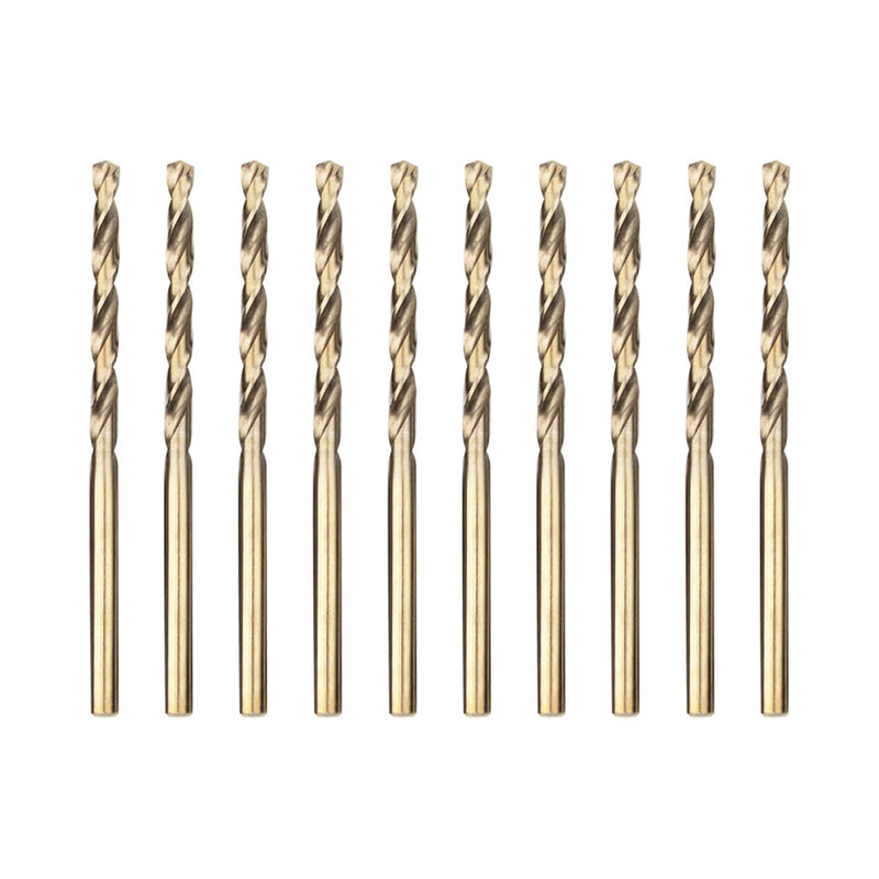 [Australia - AusPower] - Meccion HSS Metal Drill Bit Professional Polished Cobalt 10 Pieces 3.0 mm Twist Drill Bit for Stainless Steel and Metal 3.0mm x 61mm x 10pcs 