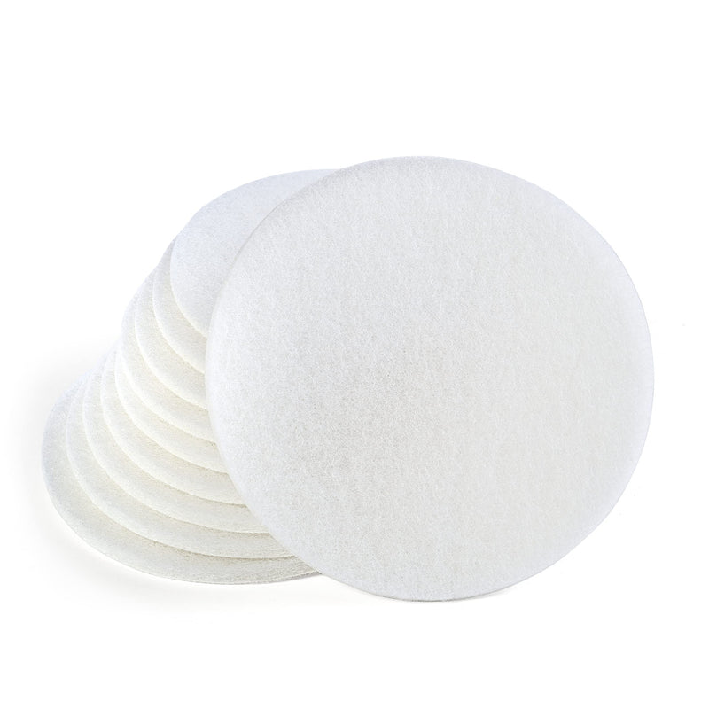 [Australia - AusPower] - Wfix Velcro sanding fleece for random orbital sanders, 150 mm, P800-1000, extra fine, white, pack of 10, sanding sponge, polishing sponge, 150 mm, for metal, including stainless steel, stone, wood, White K800-1000 
