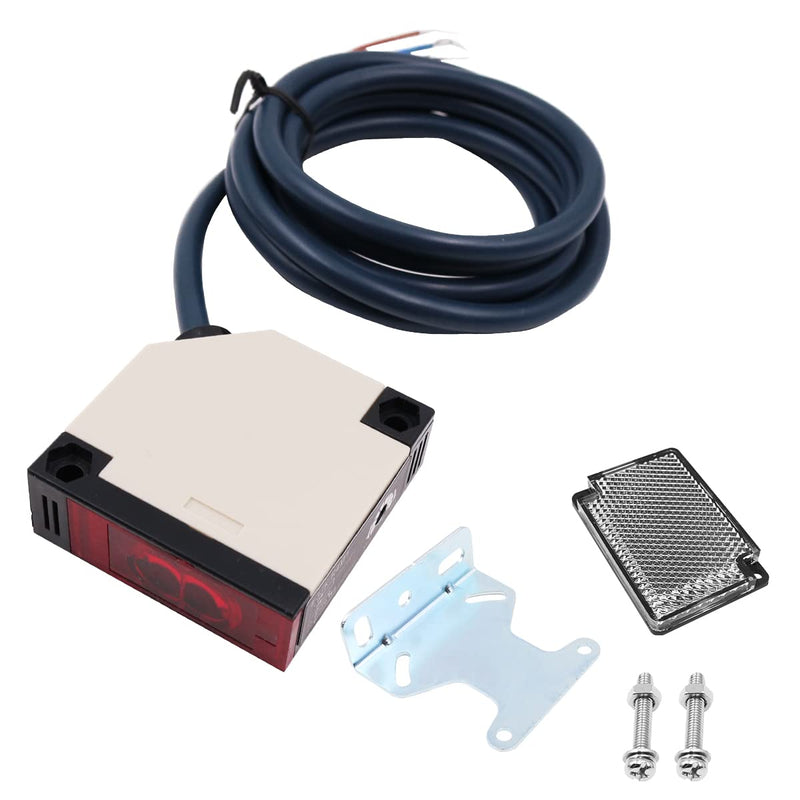 [Australia - AusPower] - VOANZO Reflector Light Barrier Passage Detector with Reflective Mirror Optical Sensor Switches IR Light 4m 