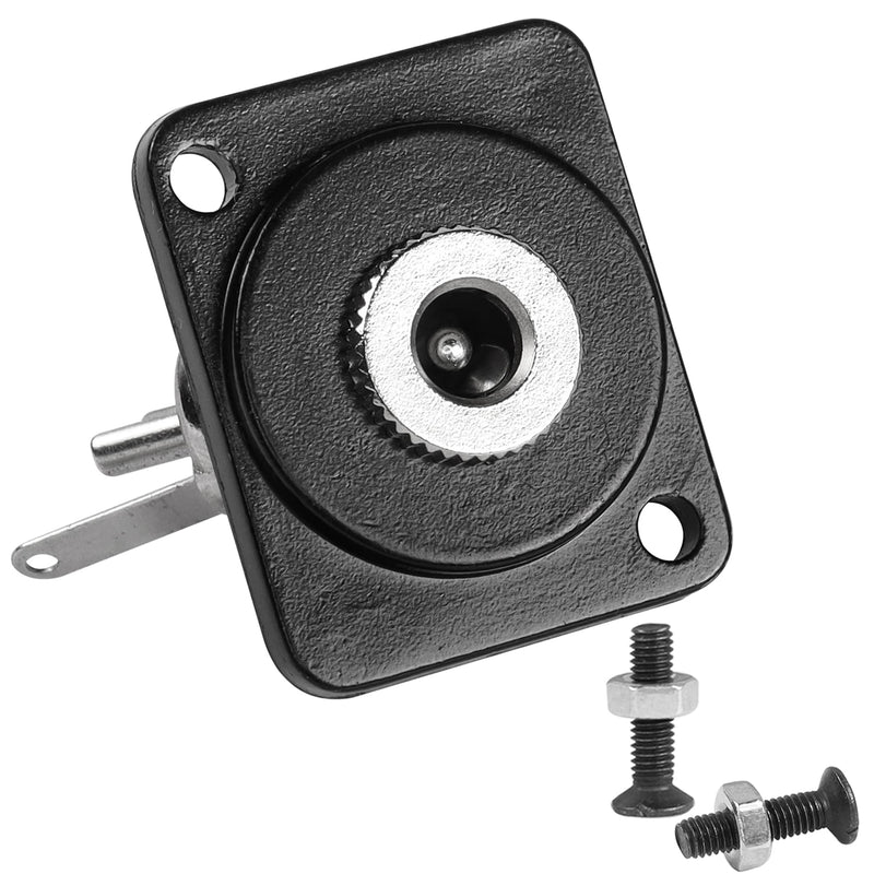 QIANRENON DC 5.5mm x 2.5mm Panel Mount, 2 Pole High Current Solder Wire, 5.5x2.5mm DC Socket, 50V 3A, XLR/D Panel Mount