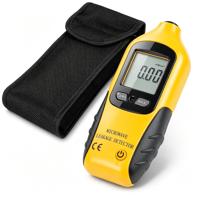 Digital Microwave Meter, HT-M2 Digital LCD Display Microwave Leak Detector High Precision Radiation Meter 0-9.99mW/cm²