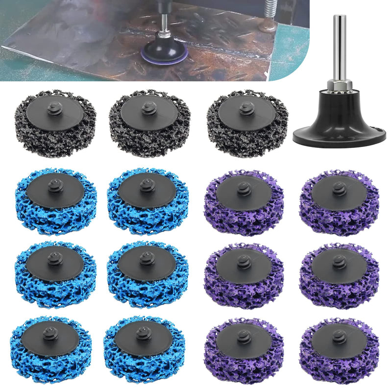 [Australia - AusPower] - Wkamamo Pack of 15 CSD Sanding Disc, 2 Inch Coarse Sanding Disc, Sanding Disc, Roller Sanding Disc, Nylon Fabric Disc for Surface Processing or Paint Removal, Polishing 