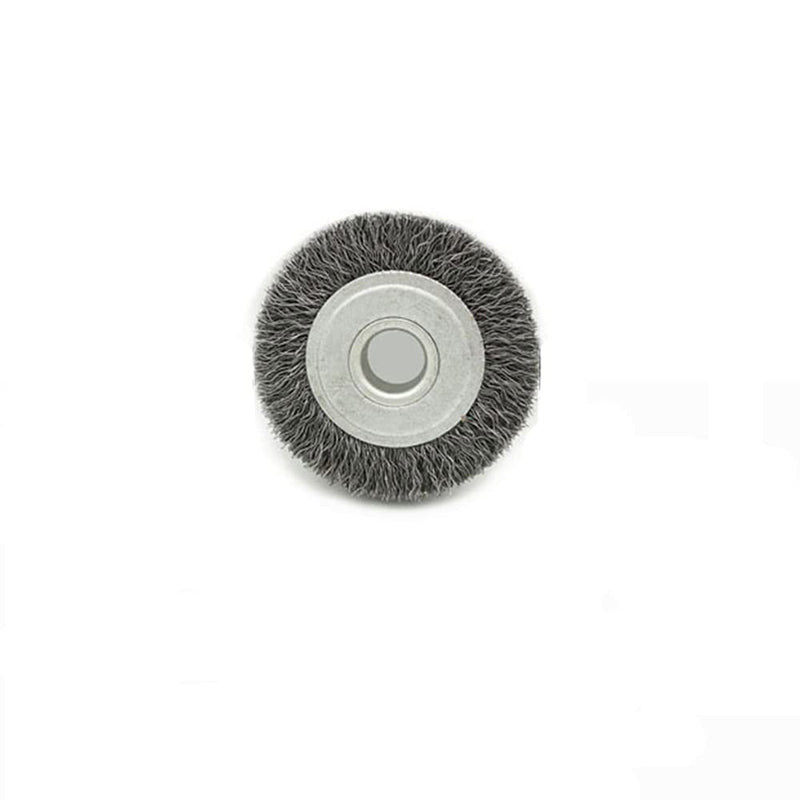 [Australia - AusPower] - Steel Wire Wheel Brush, 75 x 13mm Wheel Wire Brush, Rotating Round Wire Brush for Cleaning Rust, Stripping and Grinding 