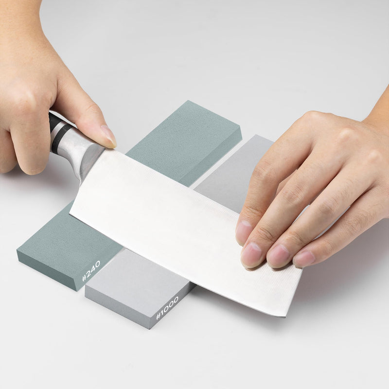 [Australia - AusPower] - Hawerk Sharpening Stone Set - 240 and 1000 Grit - Whetstone for Knife Sharpening - Whetstone - Knife Grinding - Whetstone for Knives - Sharpening Stone 