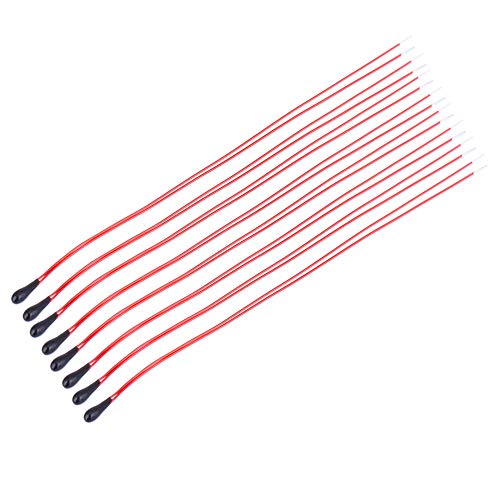 1K-10K MF52B Thermistor with 60 mm Enamelled Wire Temperature Sensor (10 Thousand) Pack of 10