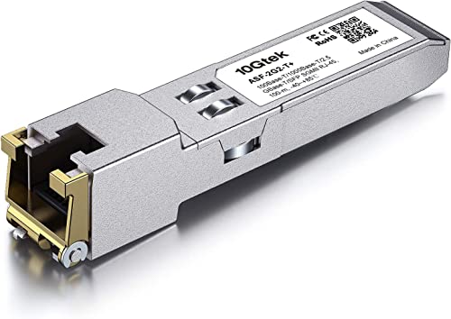 10Gtek 100Base-T/1000Base-T/2.5GBase-T/SFP SGMII RJ-45 Auto-Negotiation SFP Transceiver, Industrial Grade, Compatible with Ubiquiti UniFi, Fortinet, Netgear, TP-Link and Other Open Switches 100M/ 1G/ 2.5GBase-T(-40~+85℃)