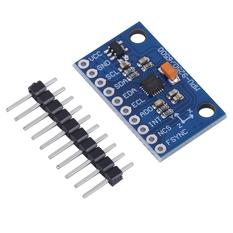 Gyroscope Module, MPU-9250 GY-9250 Module Gyroscope Module MPU-9250 9-Axis 16-Bit Gyroscope Acceleration Magnet Sensor 3~5V for Accurate Measurements