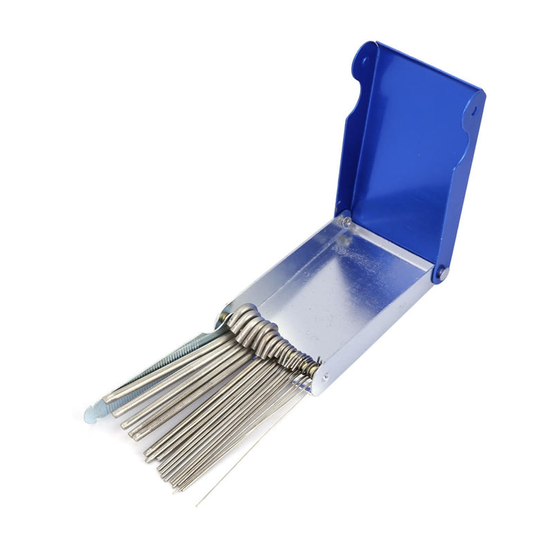 21 Piece MIG Torch Welding Nozzle Cleaning Kit Soldering Accessories with Nozzle Reamer and Cleaning Brush for Gas Welding - WH-YWBL