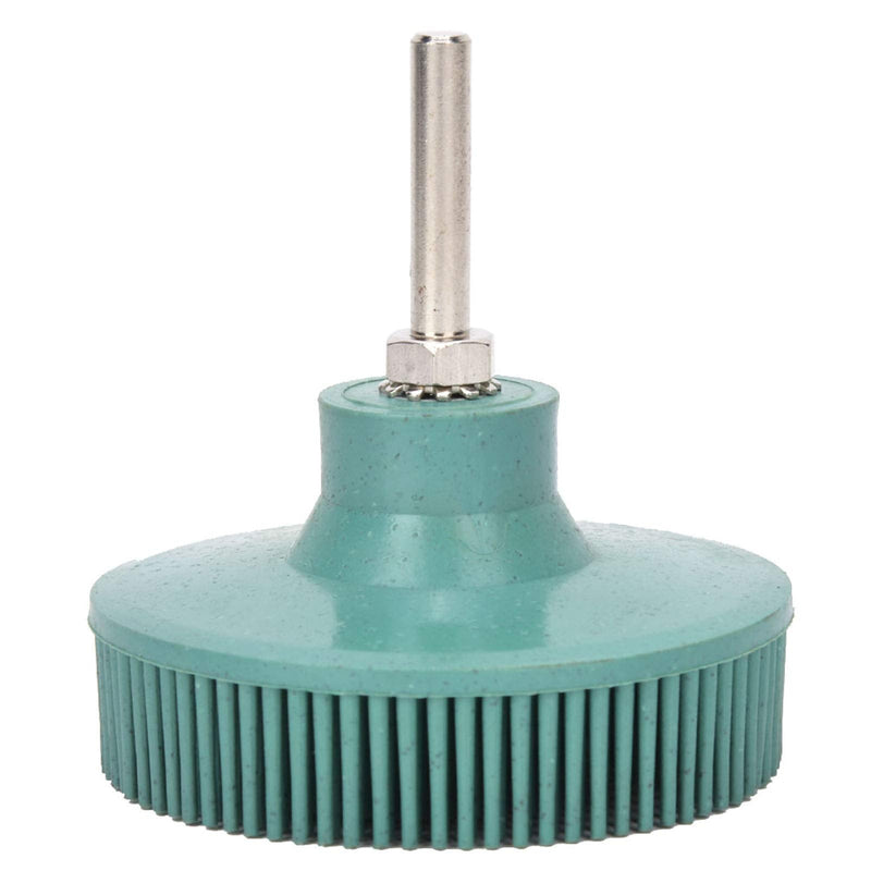 [Australia - AusPower] - Bristle Polishing Brush, 3 Inch Bristle Disc, Emery Rubber Grinding Brush, Deburring Polishing Sanding Disc for Fine Metal Bristle Discs (Green) Green 