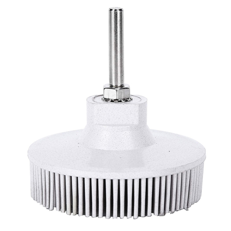 3-Inch Metal Bristle Disc Deburring Brush and Grinding Brush for Precise Deburring and Polishing - Fine Bristles with Emery Rubber, White