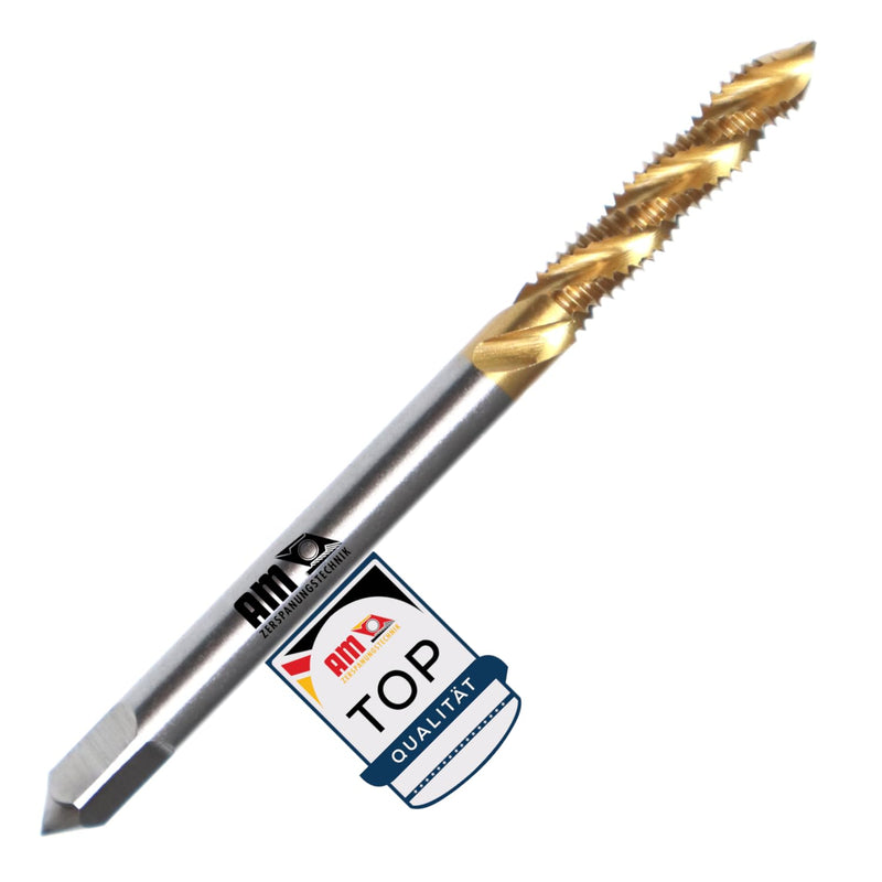 M3-M30 Tap | High-Quality Tap | Universal Blind Hole Tap Hand Tap & Machine Tap in One - Blind Hole HSS-TIN, M3 x 0.5 M3 x 0,5 Tap blind hole