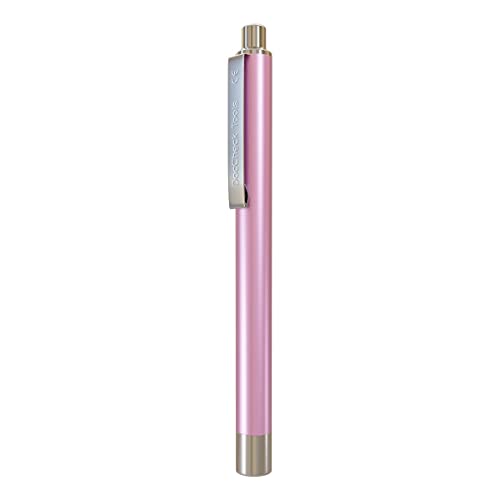 Flashing LED Diagnostic Light - Bright LED, Various Colors, Robust Metal Housing, Clip for Firm Hold, Ideal for Doctors and Nurses (Pink) Pink