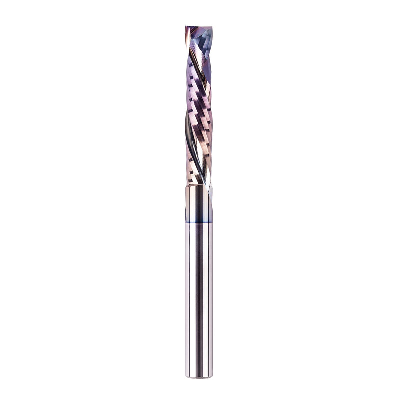 [Australia - AusPower] - SpeTool Spiral Cutter 8 mm Shaft Compression 45 mm Cutting Length Extra Long with TAC Coating Groove Cutter CNC Cutter Slot Cutter Wood Solid Carbide End Mill Cutter for Router Wood Cutter Router Bit 1 